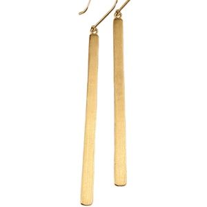 14K Gold Matchstick Earrings